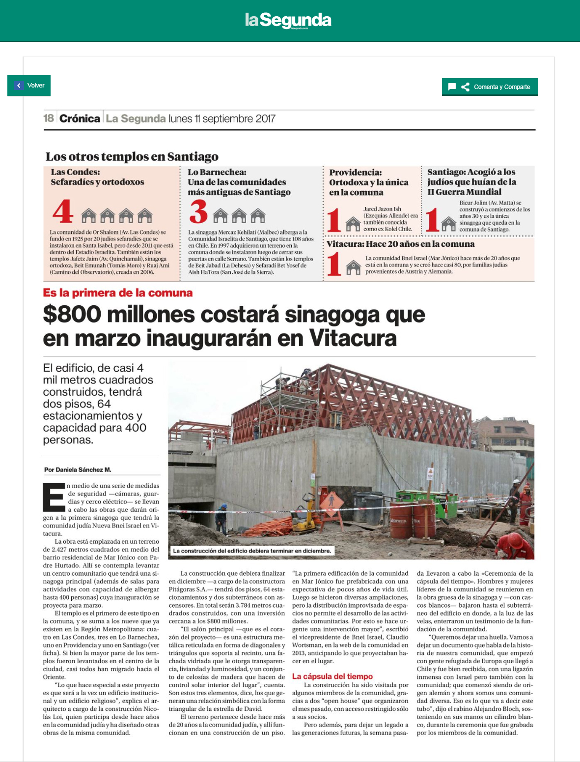 La Segunda Bnei Prensa